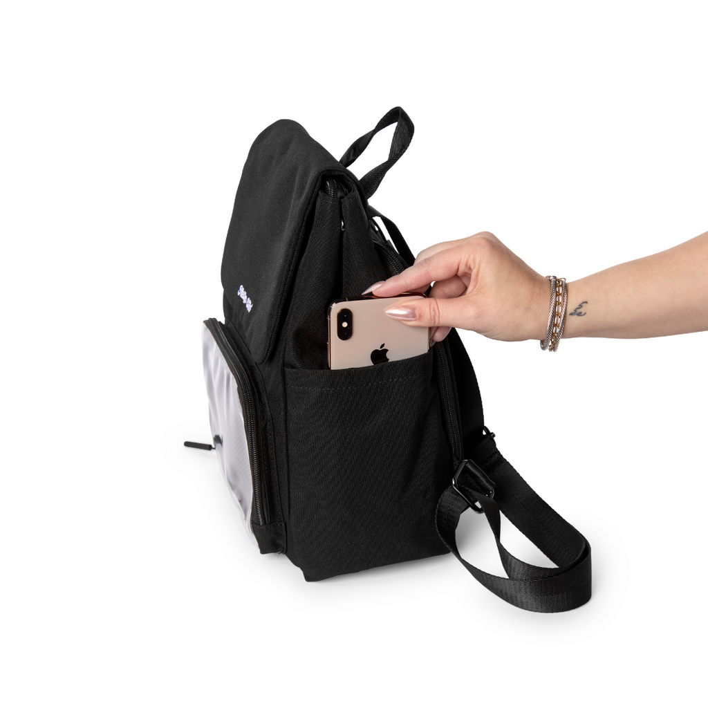 Easy-reach phone pocket