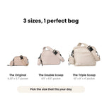 3 sizes: the Original, Double Scoop and Triple Scoop