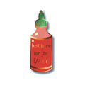 Just Here for the Spice Enamel Pin on a white background