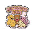 Recession Core Enamel Pin on a white background