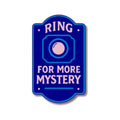 Ring for More Mystery Enamel Pin on a white background