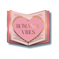 Romance Vibes Enamel Pin on a white background