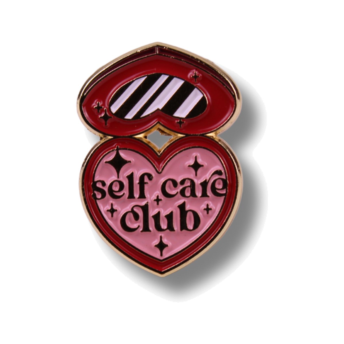 Self Love Club Enamel Pin on a white background