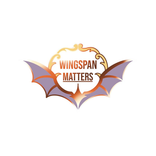 Wingspan Matters Enamel Pin on a white background