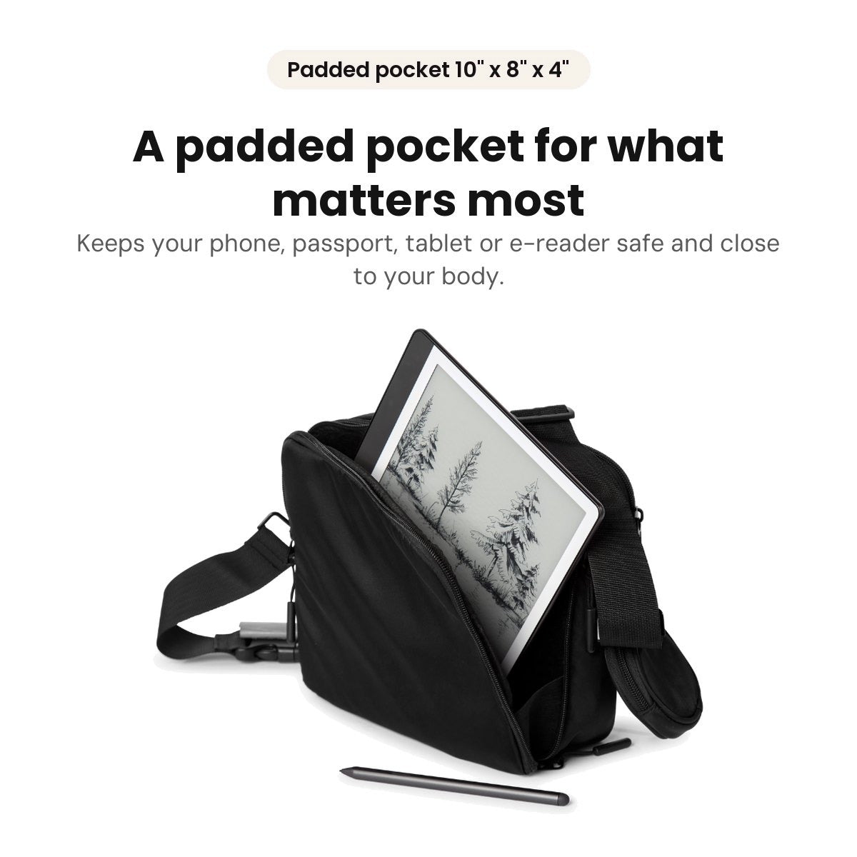 A padded pocket for what matters most
